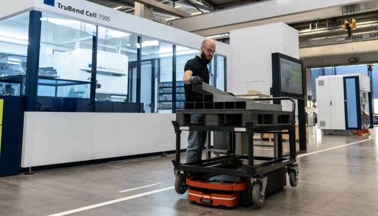 INTECH: TRUMPF presents a simple solution for automated material transport Logo