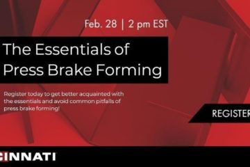 Cincinnati Inc. Webinar Event: The Essentials of Press Brake Forming