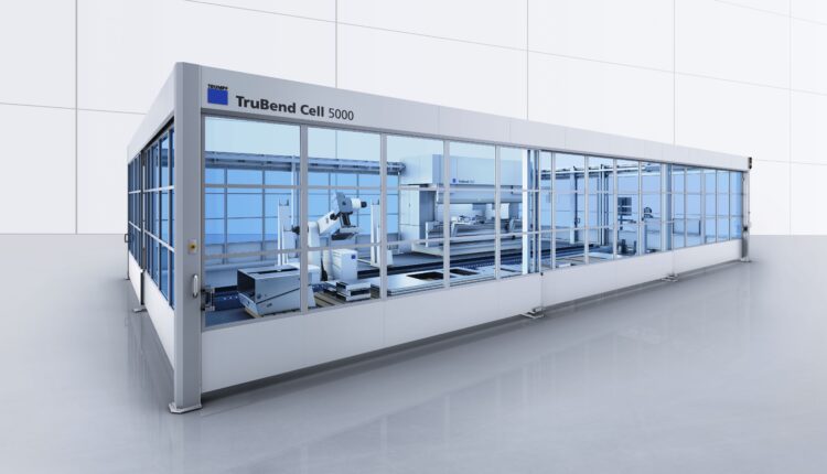 The new TruBend Cell 5000 is available with bending machines from the current TruBend Series 5000.