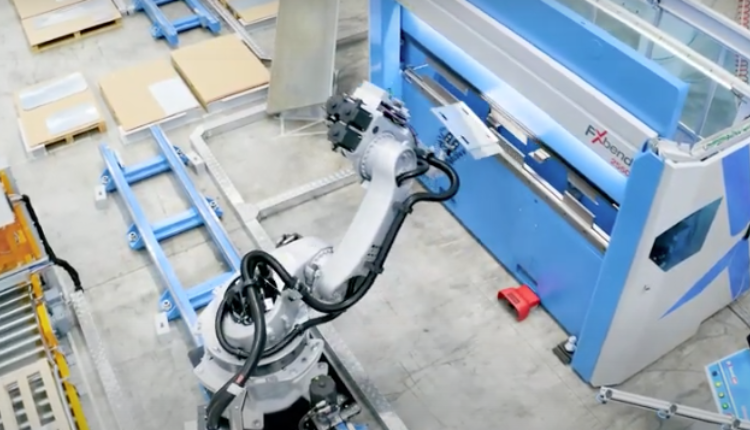 Euromac automation line with FX Bend 2550 press brake